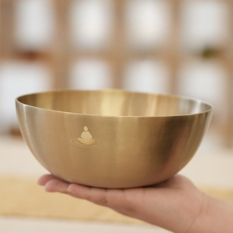 Nimara Ritual Handmade Nepal Golden Singing Bowl for Healing and Meditation Sound Bowl Set