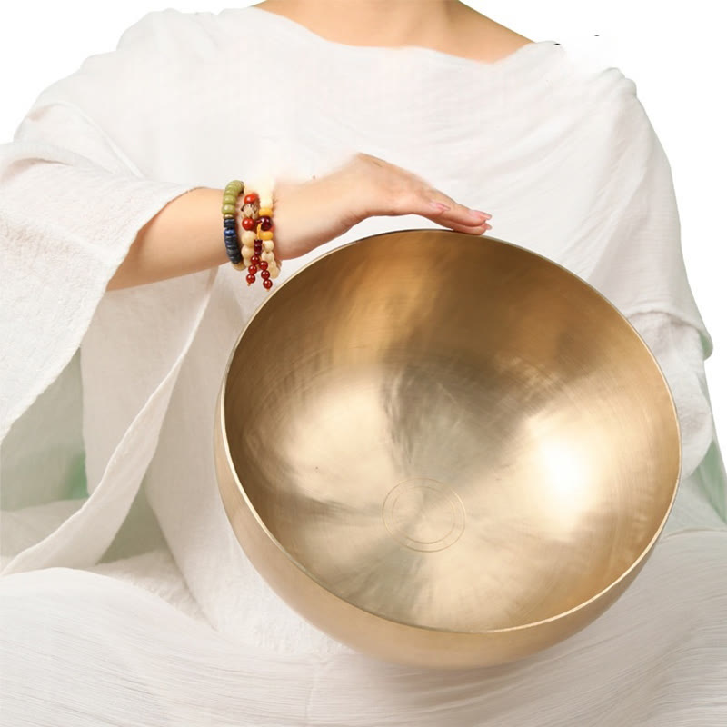 Nimara Ritual Handmade Nepal Golden Singing Bowl for Healing and Meditation Sound Bowl Set