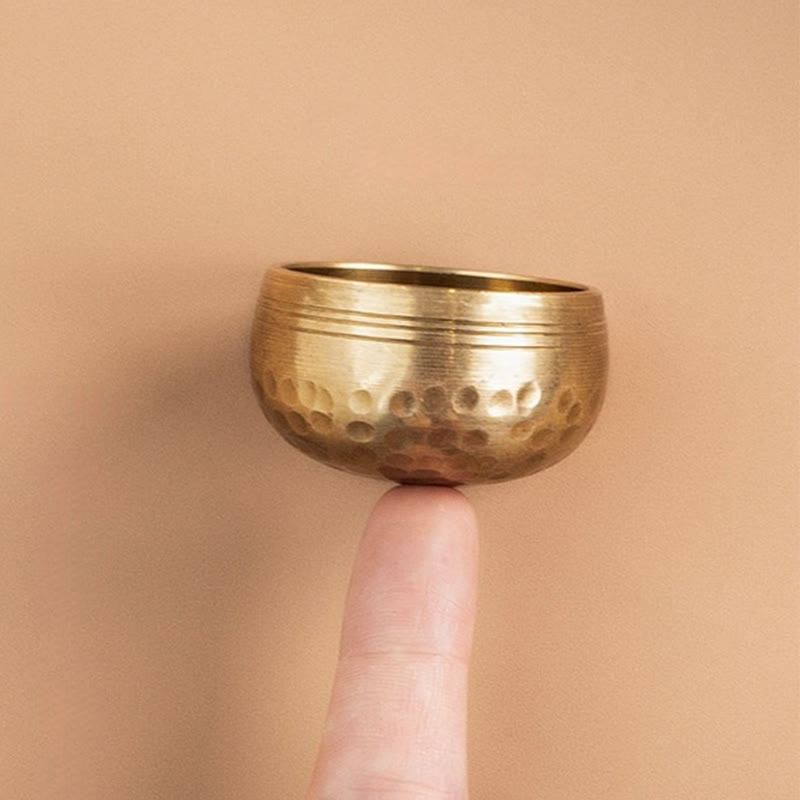 Nimara Ritual Handmade Mini Small Singing Bowl for Healing and Meditation Sound Bowl Set 1.57*0.98 IN