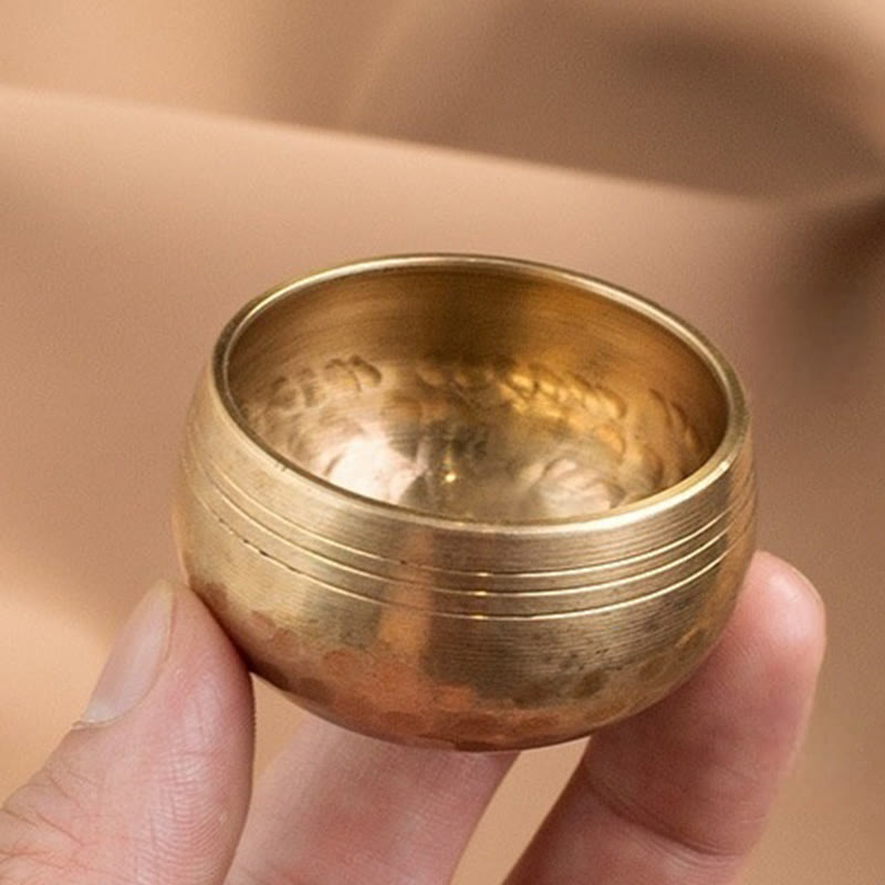 Nimara Ritual Handmade Mini Small Singing Bowl for Healing and Meditation Sound Bowl Set 1.57*0.98 IN
