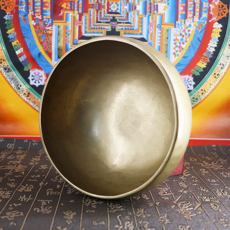Nimara Ritual Handmade Nepal Golden Singing Bowl Simple Design for Healing and Meditation Sound Bowl Set