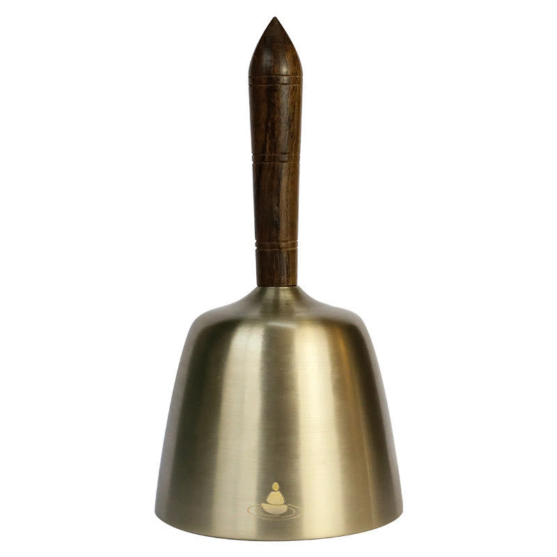 Nimara Ritual Handmade Hand-held Awakening Singing Bell Chime for Healing and Meditation Wooden Handle Sound Set