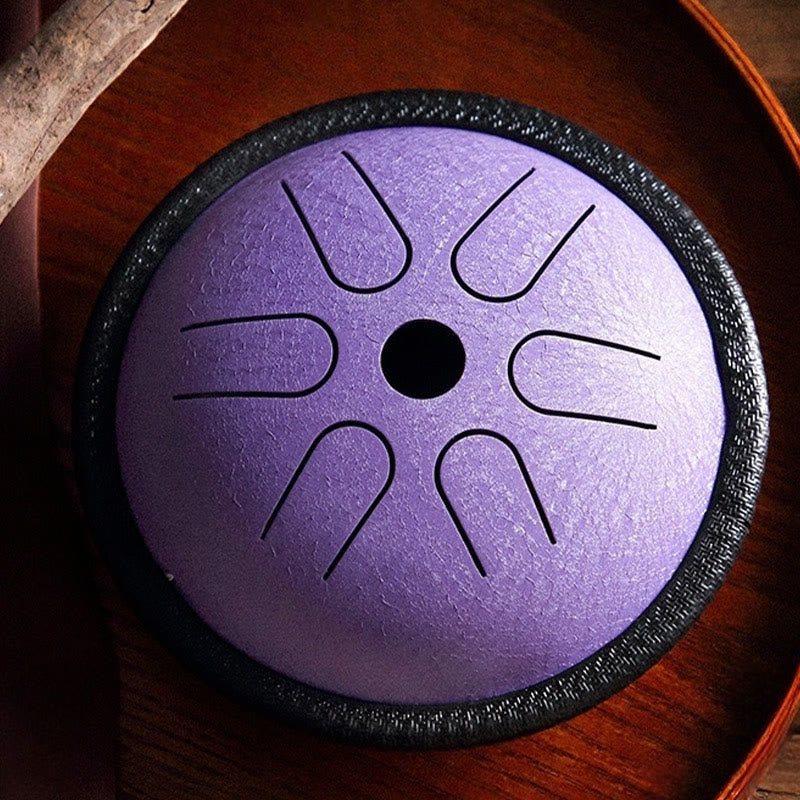 Nimara Ritual Steel Tongue Drum Sound Healing Meditation Yoga Drum Kit 6 Note 5.5 Inch