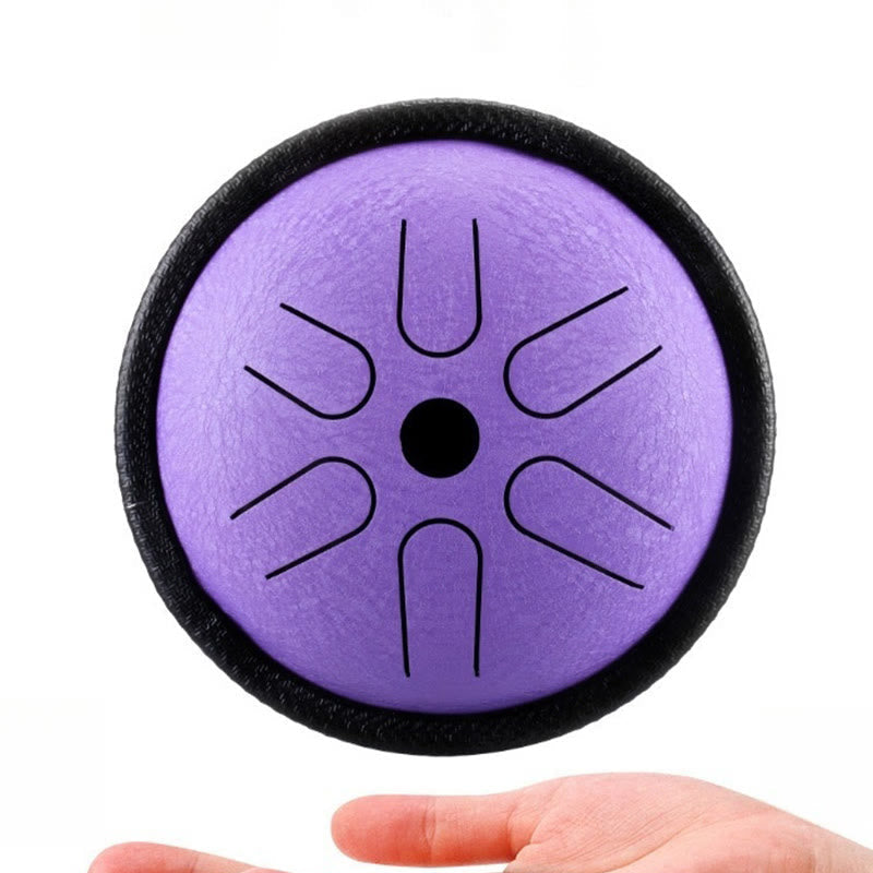 Nimara Ritual Steel Tongue Drum Sound Healing Meditation Yoga Drum Kit 6 Note 5.5 Inch