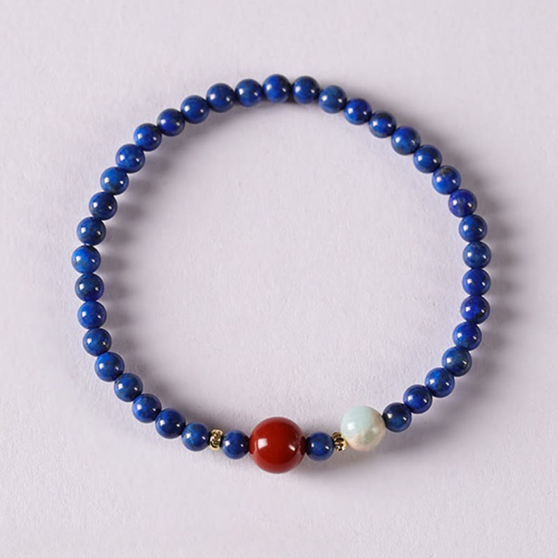 Nimara Ritual Small Lazurite Agate Ultra-thin Beads Positive Bracelet