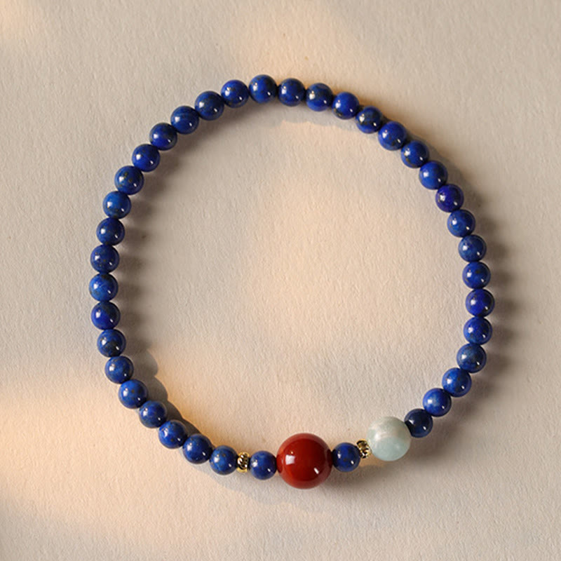 Nimara Ritual Small Lazurite Agate Ultra-thin Beads Positive Bracelet