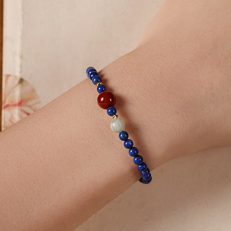 Nimara Ritual Small Lazurite Agate Ultra-thin Beads Positive Bracelet