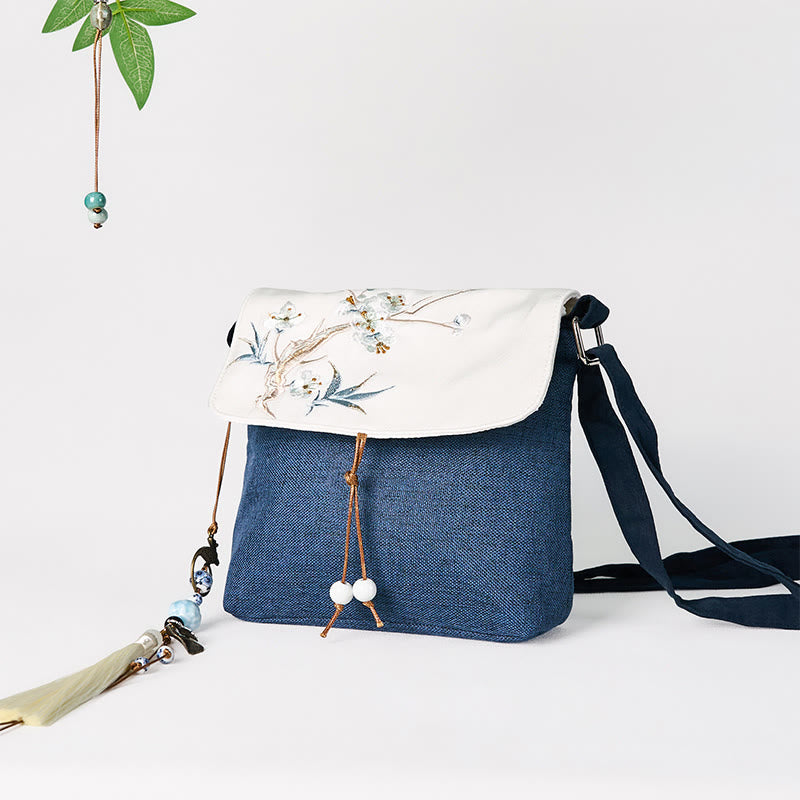 Nimara Ritual Handmade Embroidered Large Capacity Polyester Canvas Backpack