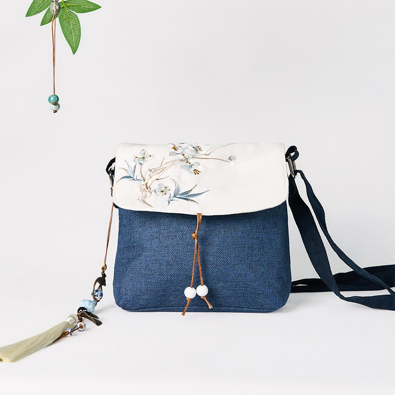 Nimara Ritual Handmade Embroidered Large Capacity Polyester Canvas Backpack