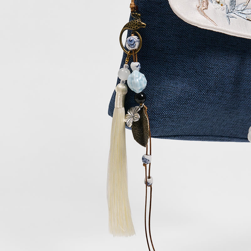 Nimara Ritual Handmade Embroidered Large Capacity Polyester Canvas Backpack