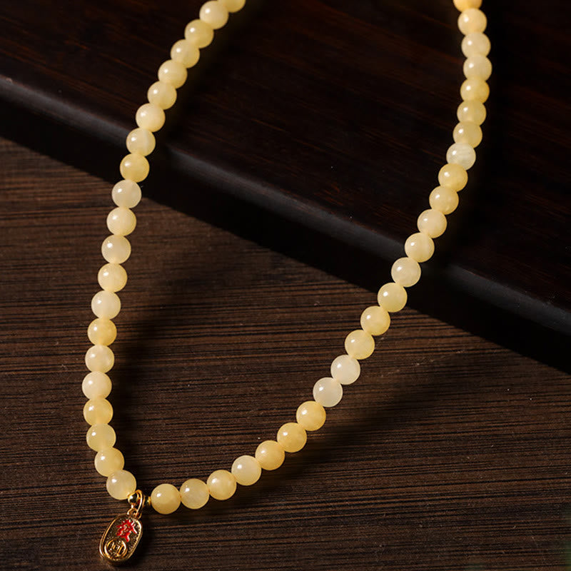 Nimara Ritual Topaz Beads Jade Cube Double Circle Wealth Bracelet