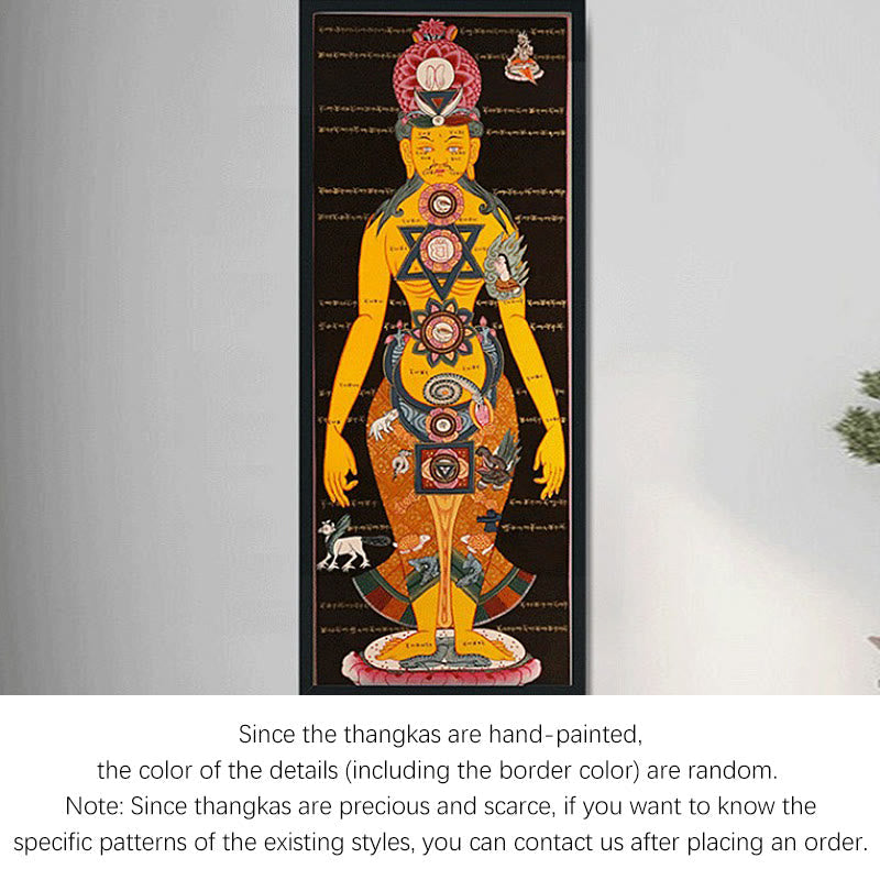 Nimara Ritual Tibetan Thangka Painting Healing Handmade Decoration(Random Style)