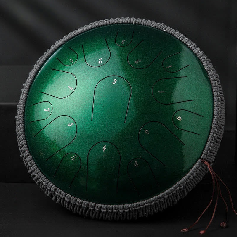 Nimara Ritual Steel Tongue Drum Sound Healing Mindfulness Meditation Drum Kit 15 Note 14 Inch Percussion Instrument