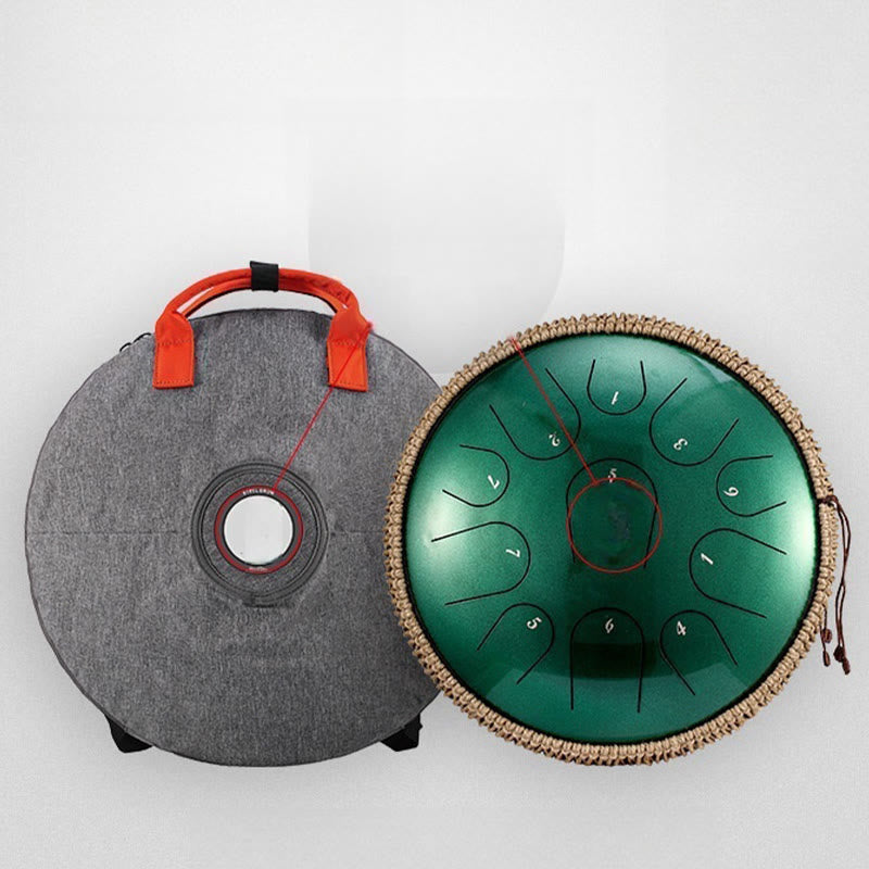 Nimara Ritual Steel Tongue Drum Sound Healing Mindfulness Meditation Drum Kit 15 Note 14 Inch Percussion Instrument