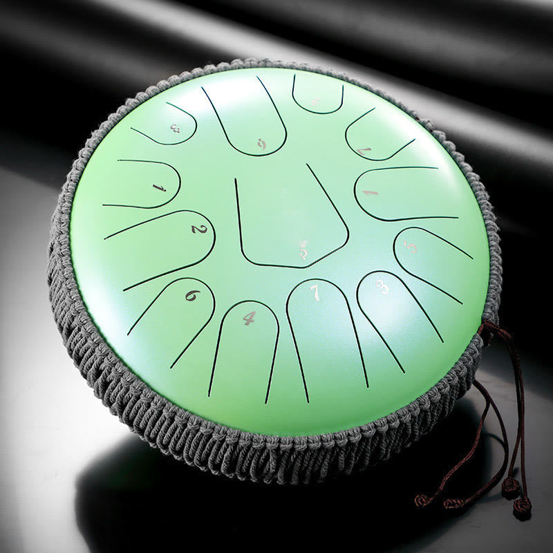 Nimara Ritual Steel Tongue Drum Sound Healing Meditation Drum Kit 13 Note 12 Inch Percussion Instrument