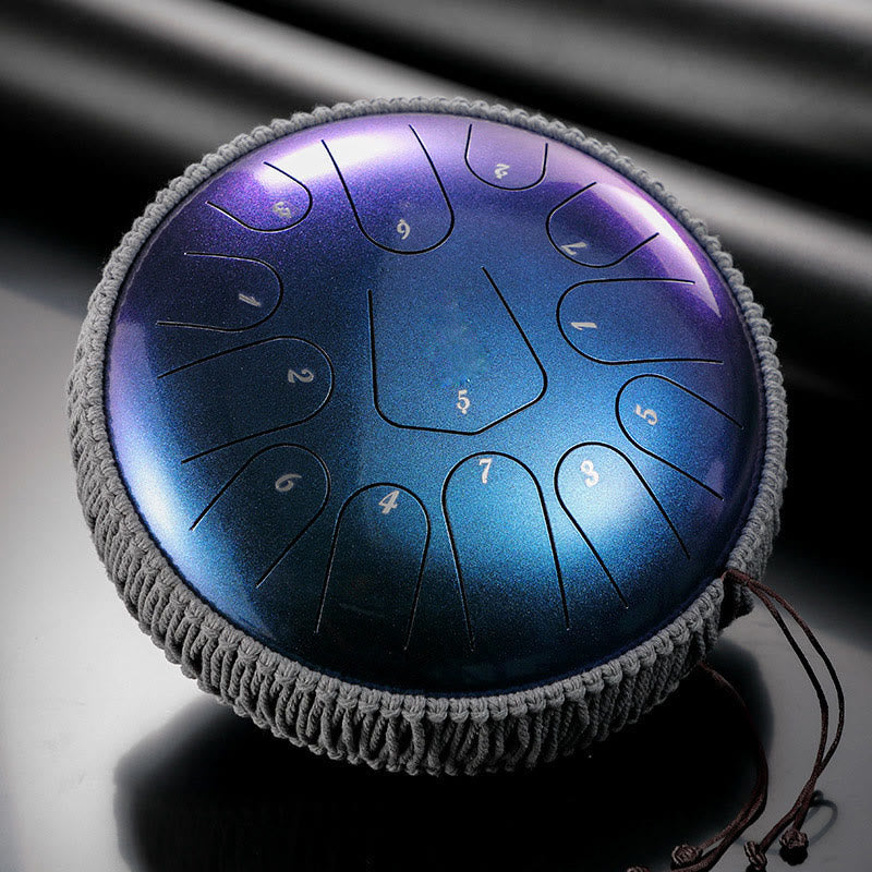Nimara Ritual Steel Tongue Drum Sound Healing Meditation Drum Kit 13 Note 12 Inch Percussion Instrument