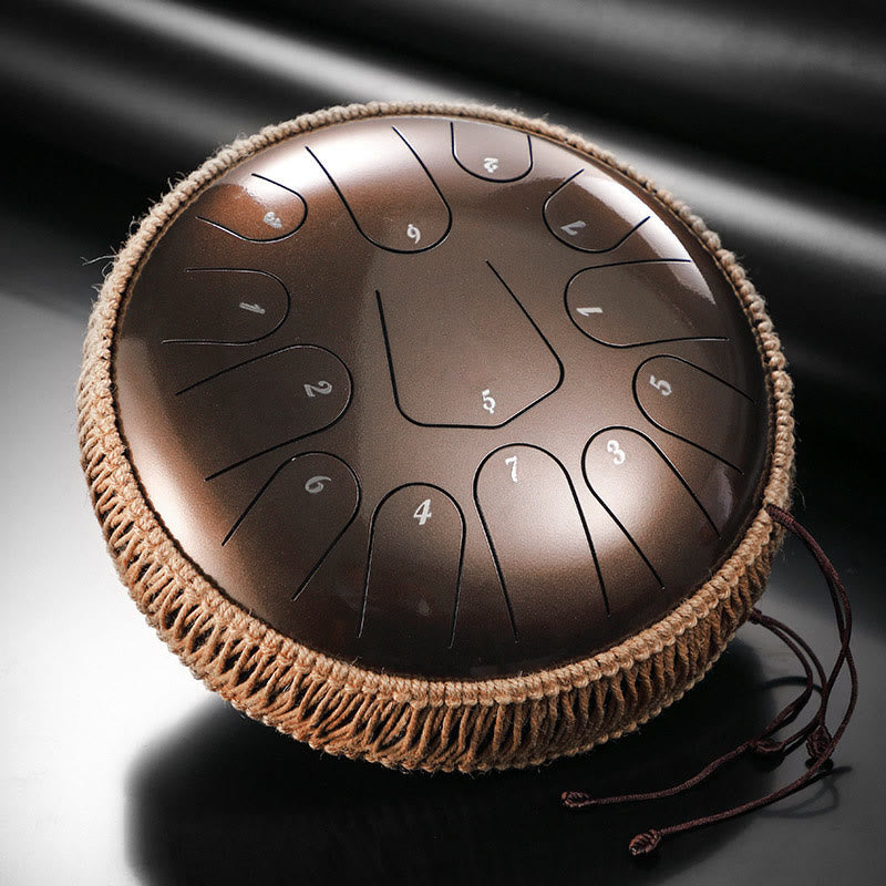 Nimara Ritual Steel Tongue Drum Sound Healing Meditation Drum Kit 13 Note 12 Inch Percussion Instrument
