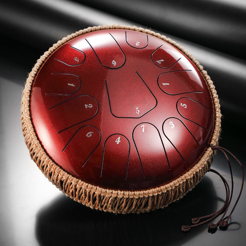 Nimara Ritual Steel Tongue Drum Sound Healing Meditation Drum Kit 13 Note 12 Inch Percussion Instrument