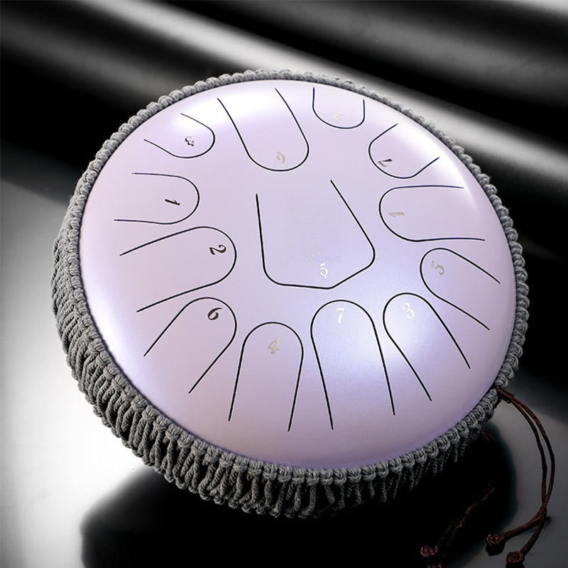Nimara Ritual Steel Tongue Drum Sound Healing Meditation Drum Kit 13 Note 12 Inch Percussion Instrument