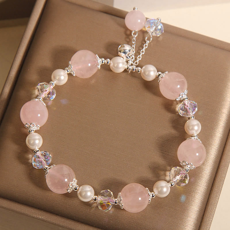 Nimara Ritual Natural Pink Crystal Pearl Self-acceptance Bracelet