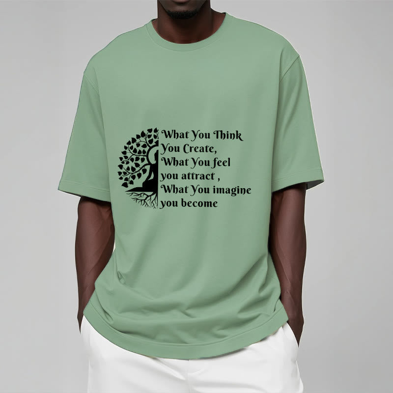 Nimara Ritual Half-meditation Buddha Tree Tee T-shirt