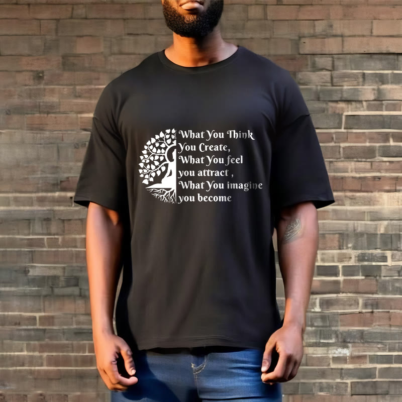Nimara Ritual Half-meditation Buddha Tree Tee T-shirt
