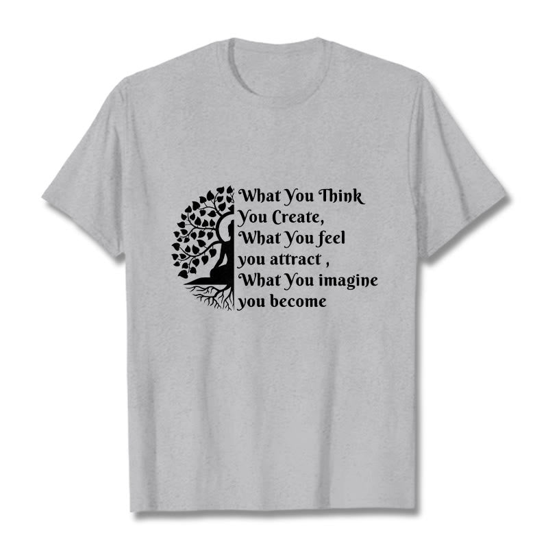 Nimara Ritual Half-meditation Buddha Tree Tee T-shirt