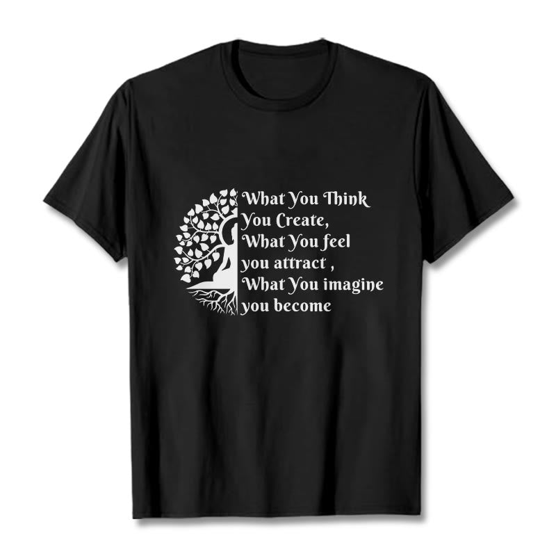 Nimara Ritual Half-meditation Buddha Tree Tee T-shirt