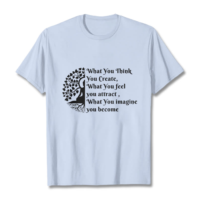 Nimara Ritual Half-meditation Buddha Tree Tee T-shirt
