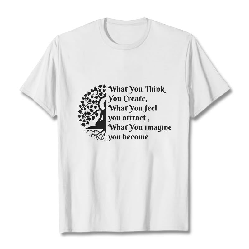 Nimara Ritual Half-meditation Buddha Tree Tee T-shirt
