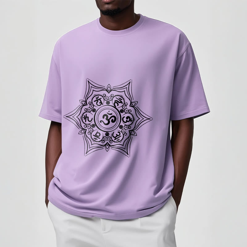 Nimara Ritual Mandala Om Mani Padme Hum Tee T-shirt