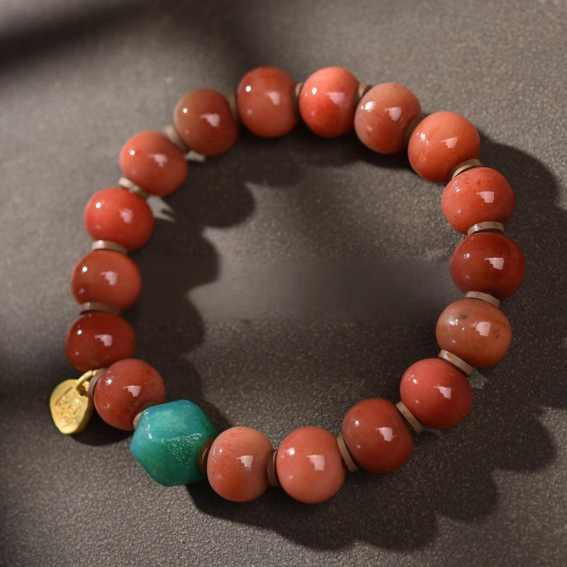 Nimara Ritual Vintage Tibetan Camel Bone Tassel Luck Bracelet