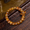 Nimara Ritual Vintage Tibetan Bone Beads Lazurite Balance Braided Rope Bracelet