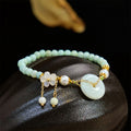 Nimara Ritual Jade Peace Buckle Beads Flower Prosperity Bracelet