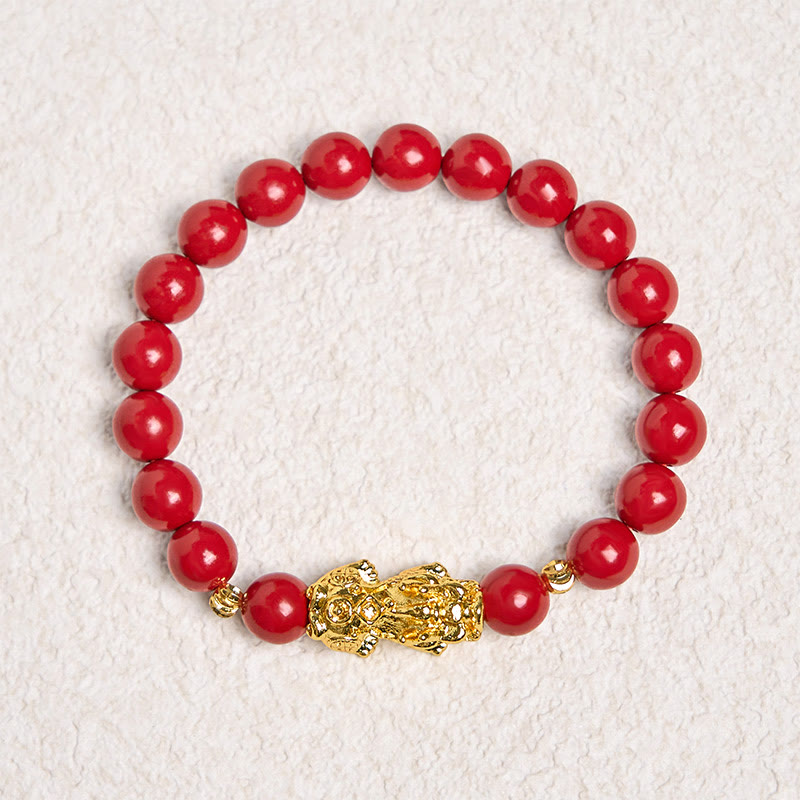 Nimara Ritual Cinnabar PiXiu Calm Blessing Bracelet