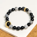 Nimara Ritual Lava Rock Black Onyx Picasso Jasper Healing Bracelet