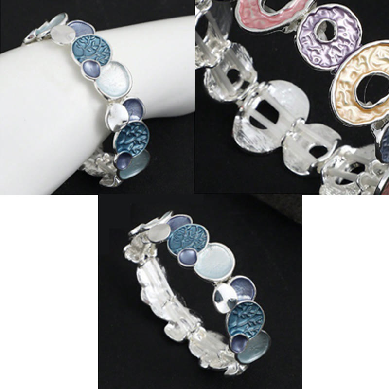 Nimara Ritual The Tree Of Life Round Pattern Unity Alloy Elastic Bracelet Bangle