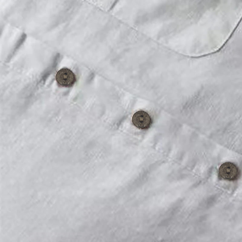Nimara Ritual Solid Buttons Long Sleeve Women's Shirt With Pockets