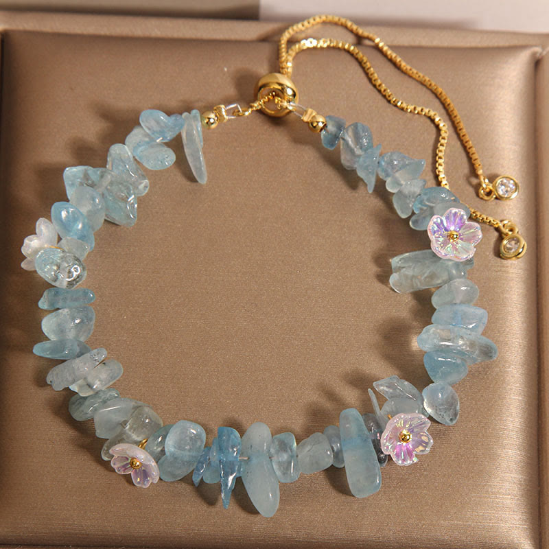Nimara Ritual Various Gravel Crystals White Crystal Blue Crystal Protection Bracelet