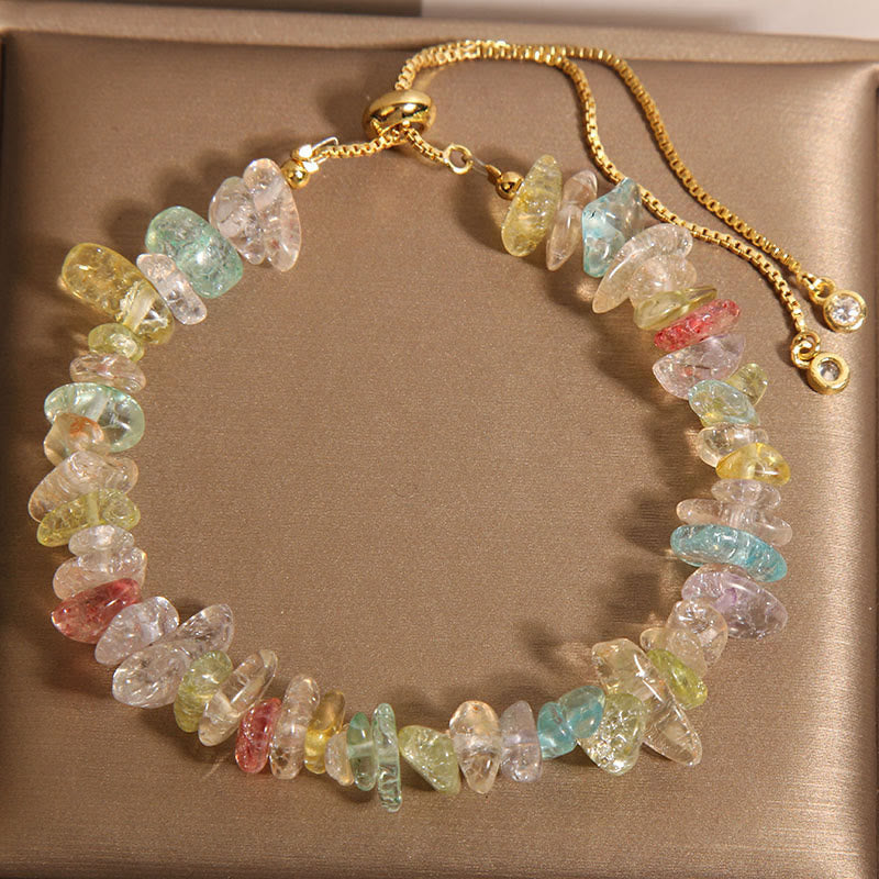 Nimara Ritual Various Gravel Crystals White Crystal Blue Crystal Protection Bracelet