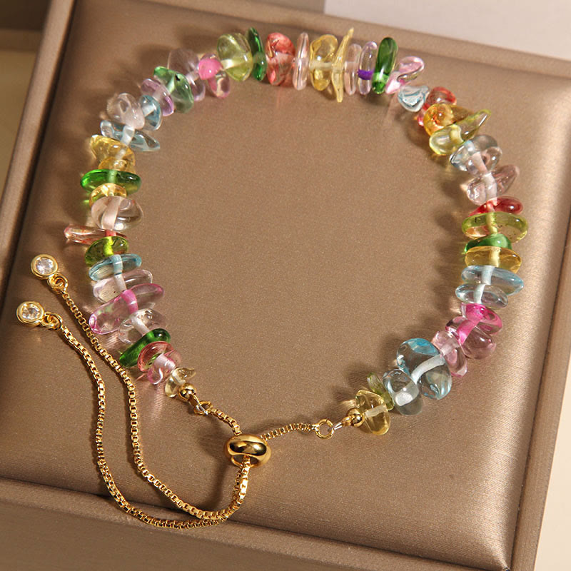 Nimara Ritual Various Gravel Crystals White Crystal Blue Crystal Protection Bracelet