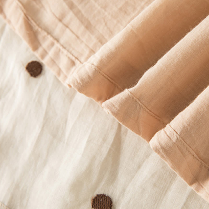 Nimara Ritual Artistic Vintage Dot Pattern Women's Pleated Skirt