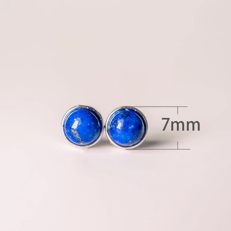 Nimara Ritual Vintage 925 Sterling Silver Lazurite Balance Earrings