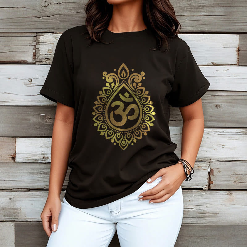Nimara Ritual Water Drop OM Design Tee T-shirt
