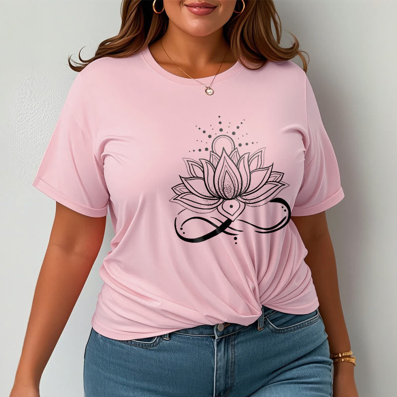 Nimara Ritual Lotus Flower Sun Design Tee T-shirt