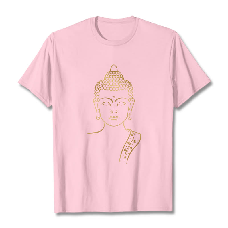 Nimara Ritual Golden Buddha In Deep Meditation Tee T-shirt
