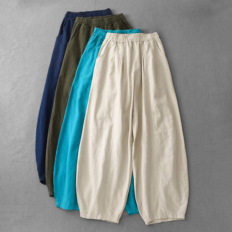 Nimara Ritual Casual Plain Women's Harem Pants With Pockets