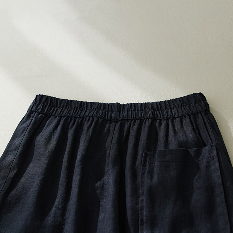 Nimara Ritual Commute Pure Color High Waist Women's Harem Pants With Pockets