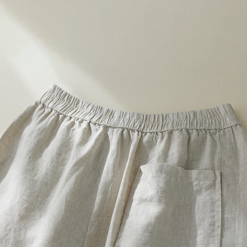 Nimara Ritual Commute Pure Color High Waist Women's Harem Pants With Pockets