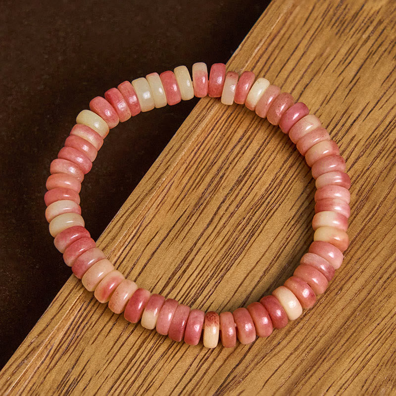 Nimara Ritual Natural Tibetan Camel Bone Purple Blood Beads Keep Away Evil Spirits Bracelet
